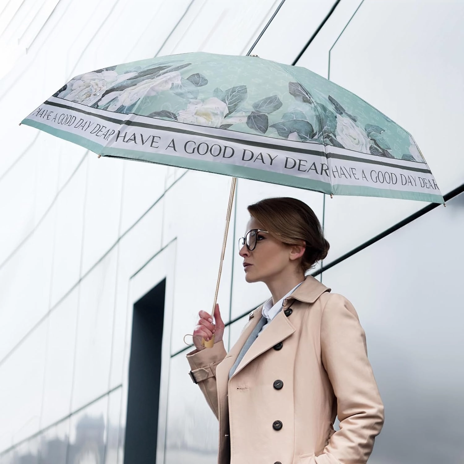 Umbrella Windproof Travel Umbrellas for Rain - Easy Auto Open Close, Durable & Compact Umbrella, Strong Metal Frame, Windproof and Waterproof Umbrella for Travel
