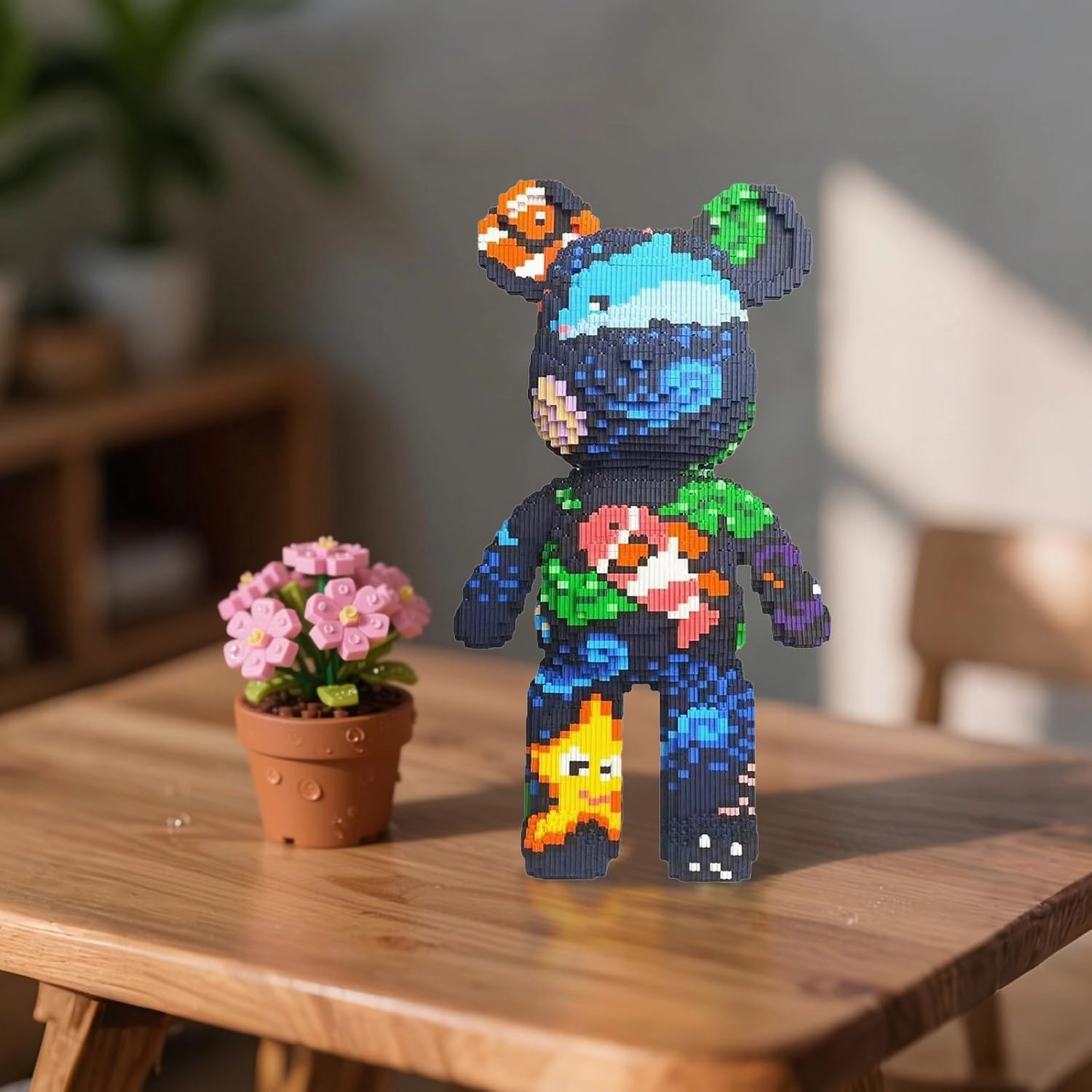 Underwater World Bear Building Blocks (7000 PCS), 3D Micro Animal DIY Bear Building Blocks for Adults & Teenager, Creative Toys Ideal Gift for Family & Friends