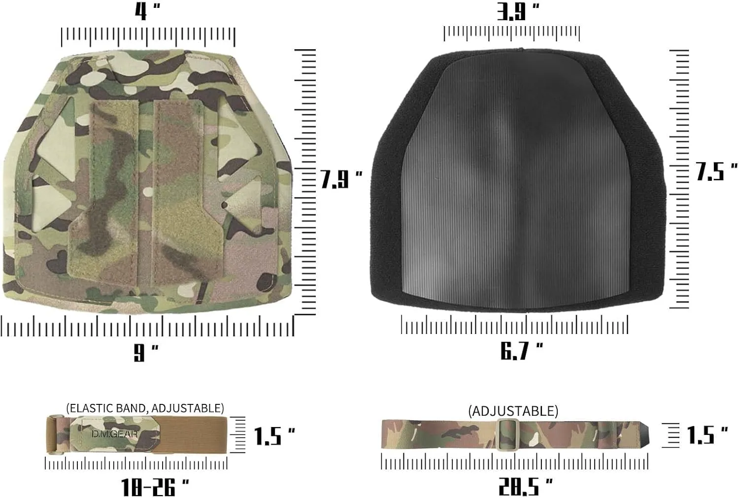Universal Shoulder Pads Shoulder Armor Tactical Hunting Gear Equipment Vest Accessory Shoulder Protector Molle 500D Nylon,Tactical Body Armor,Shoulder Guard