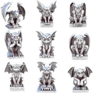 Unpainted DND Gargoyle Miniature Scenery, Tabletop Gaming Collectible, Fantasy World, Ideal Gift for Dungeon Masters and Collectors