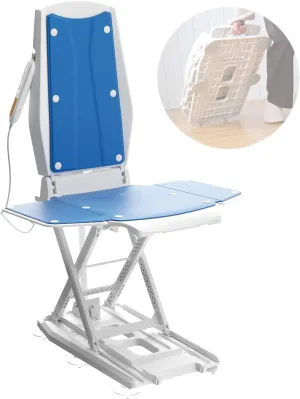Upgrade Electric Chair Lift with Wheels, Get Up from Floor, Portable Lift Assist Devices for Elderly, Includes 2 Types Suction Cups, Support Up to 300 LBS, No Assembly, FSA HSA Eligible, AX10
