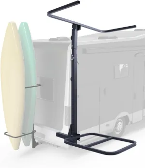 Upgraded 2 Kayak Rack for RV Truck SUV Hitch-Mounted Kayak Carrier Vertical Storage Solution Up to 12 feet