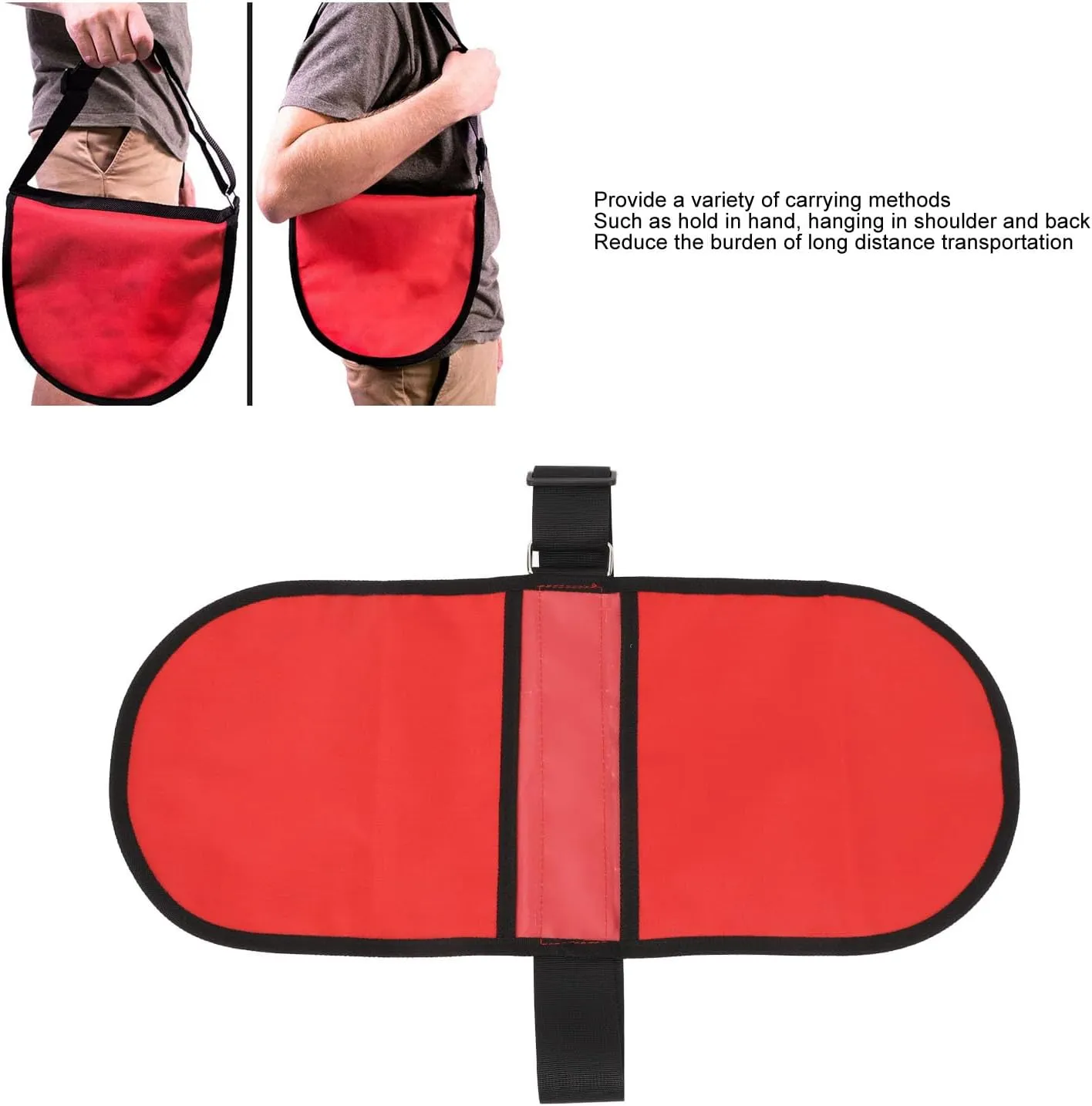 VBESTLIFE Discus and Shot Put Carrier Bag, Waterproof Oxford Fabric Shot Put Dual Storage Bag with Adjust Strap for Track Field