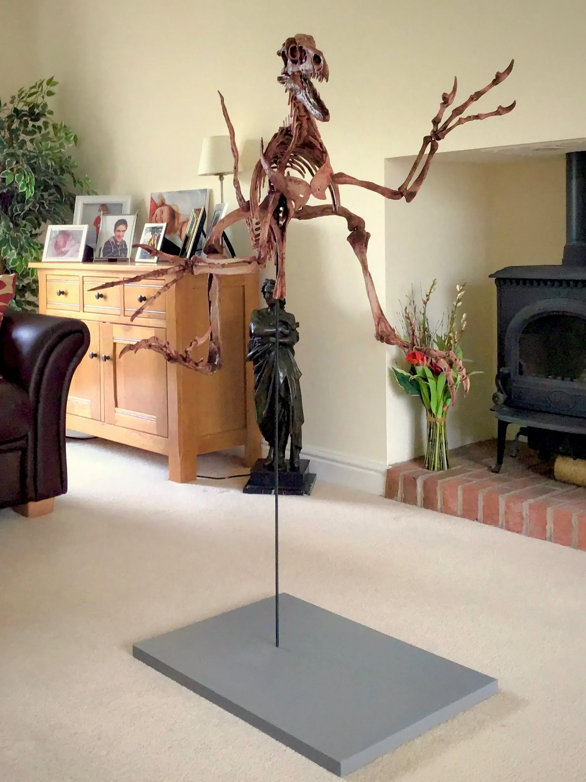 Velociraptor Skeleton Replica Fossil by TRIASSICA