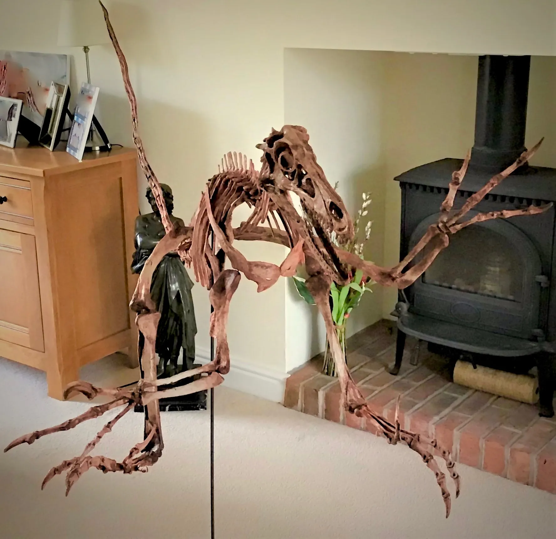 Velociraptor Skeleton Replica Fossil by TRIASSICA