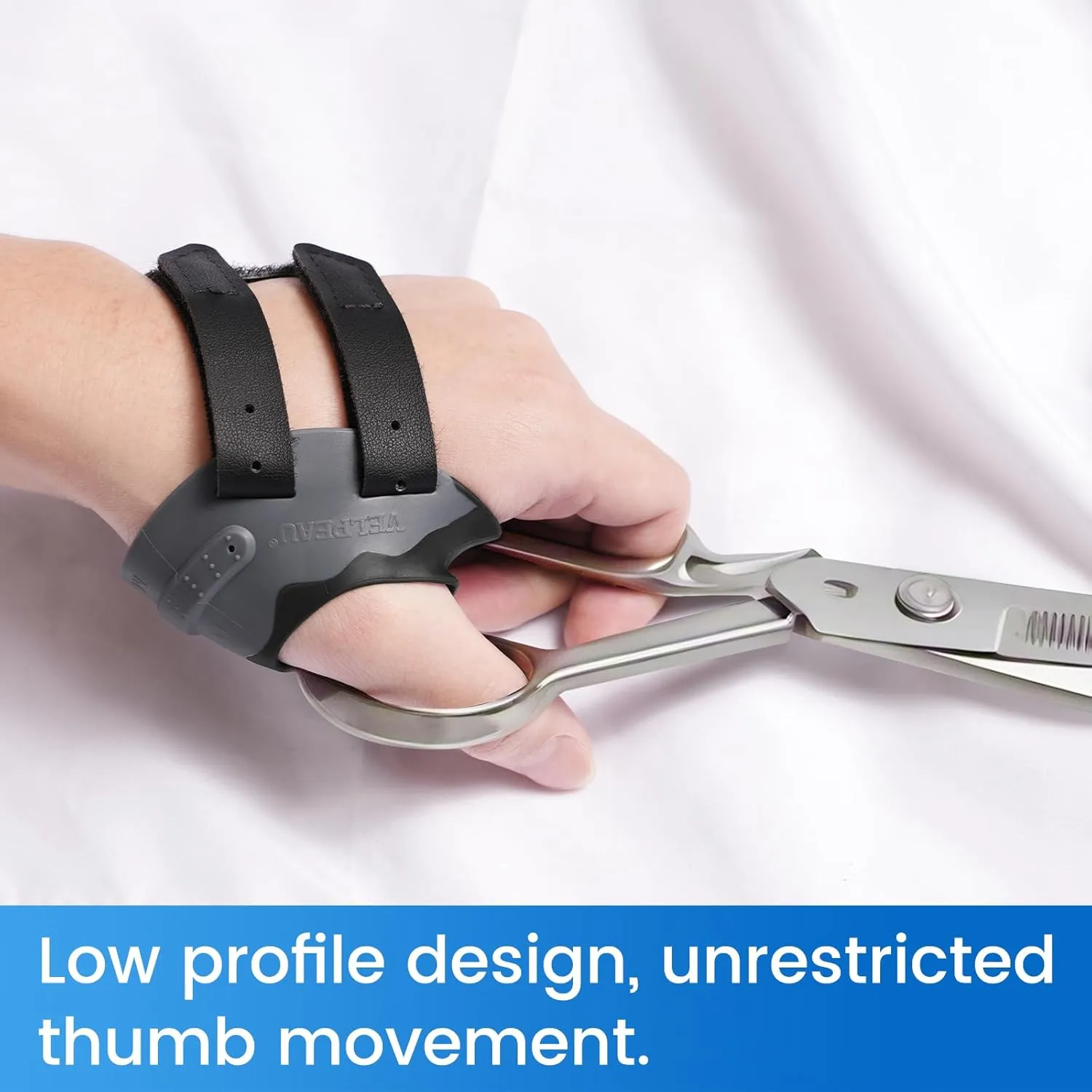 Velpeau CMC Thumb Brace for Osteoarthritis - with Shape-memory Restriction Splint, CMC Joint Stabilizer, Basal Thumb Arthritis Pain Relief and Support for Women and Men (Black, Right Hand, Medium)