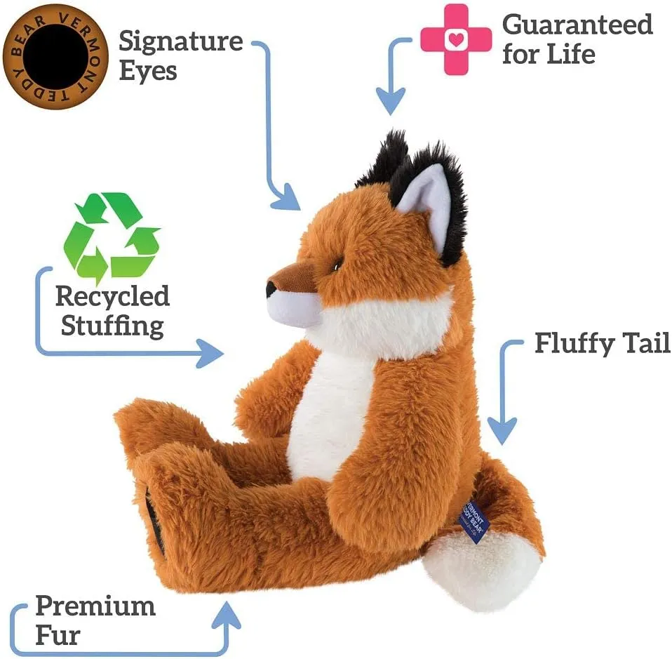 Vermont Teddy Bear Stuffed Fox - Oh So Soft Fox Stuffed Animal, Plush Toy for Kids, Red, 18 Inch