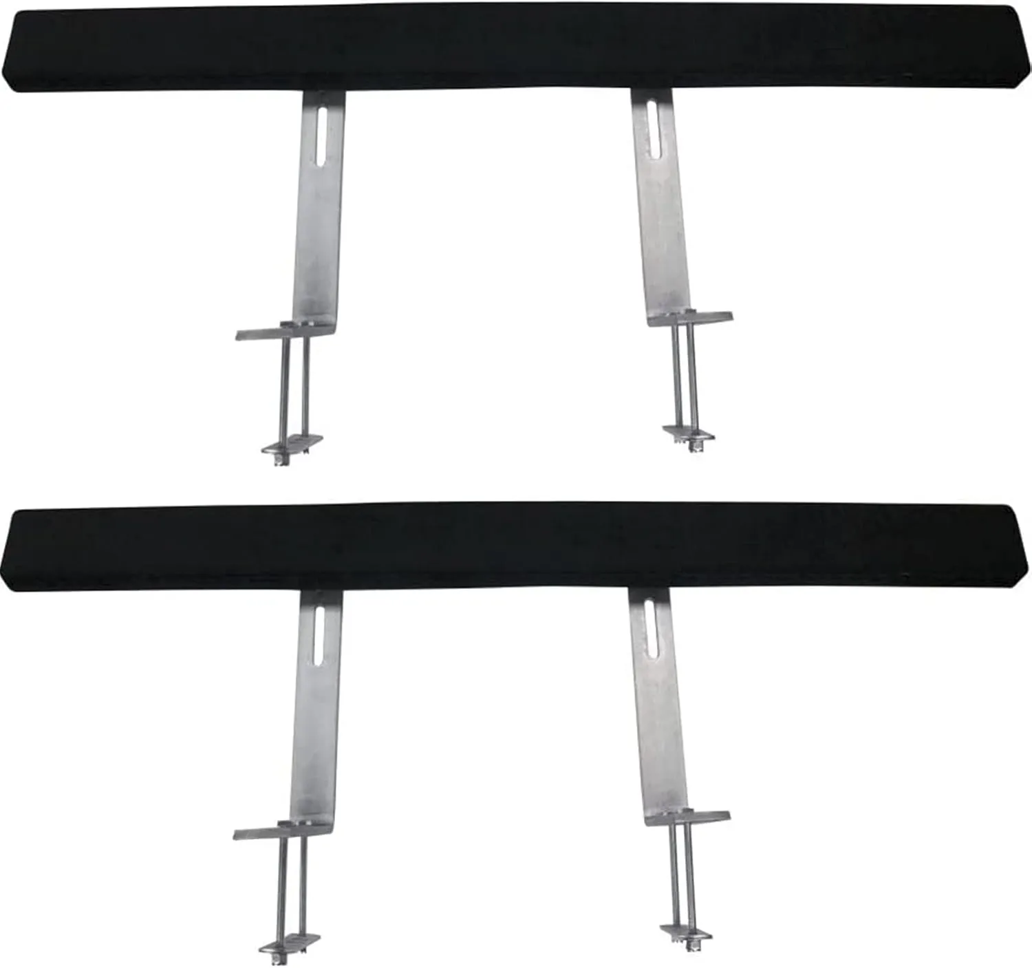 VEVOR Boat Trailer Guide-ons, 48", 2 PCS Rustproof Steel Trailer Guide ons, Trailer Guides with Carpet-Padded Boards, Mounting Parts Included, for Ski Boat, Fishing Boat or Sailboat Trailer