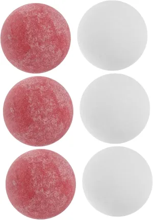 VICASKY 6pcs Matte Finish Foosball Balls Official Table Soccer Game Replacement Balls for Uninterrupted Play and Enhanced Grip