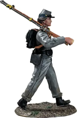 W. Britain American Civil War 31443 Confederate Infantry Marching with knapsack 1:30 Scale Metal