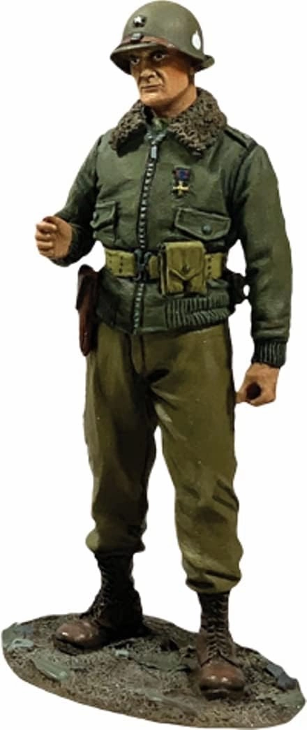 W. Britain Museum Collection 10117 U.S. Army 101st Airborne General McAuliffe 1944-1945 1:30 Scale Metal