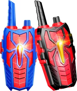 Walkie Talkies Toys for Kids : Gifts for Boys Ages 3 4 5 6 7 8 9 10 Kid Walkie Talkies 2 Pack Outdoor Hiking Toy for 5-7 Year Old Boy Birthday Gift 2 Way Radio for Boys Kids Age 3-12