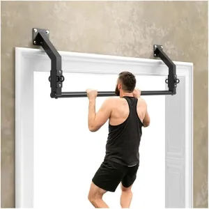 Wall Mounted Pull Up Bar, Beam/Door Steel Heavy Duty Exercise Bar, Sports Training Fitness Equipment for Men and Women, Load 300kg (Size : 119CM)