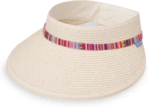 Wallaroo Hat Company – Women’s Sedona Sun Visor – Wide Brim, Packable Design and Adjustable Sizing for Medium Crown Sizes