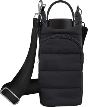 Water Bottle Holder with Strap Quilted Crossbody HydroBag Stylish Puffer Waterbottle Purses Water Bottle Sling Bag Water Bottle Accessories for Gifts Outdoor Travel Walking Hiking Camping