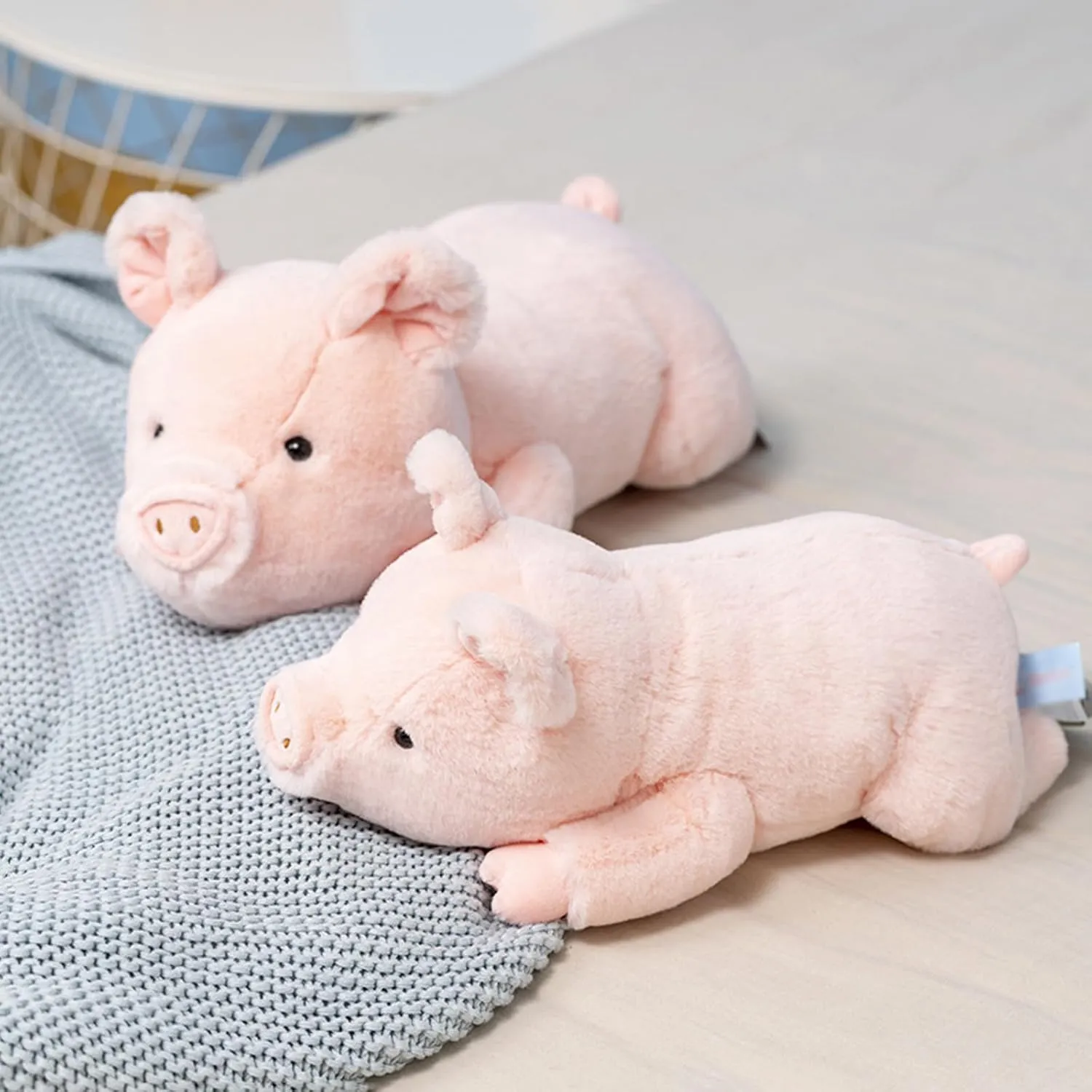 Weighted Stuffed Animals, 3.3lbs Weighted Pig Stuffed Animal Cute Pig Plush Animals Hugging Pillow Toy Gifts for Adults and Kids, 19.6 inch