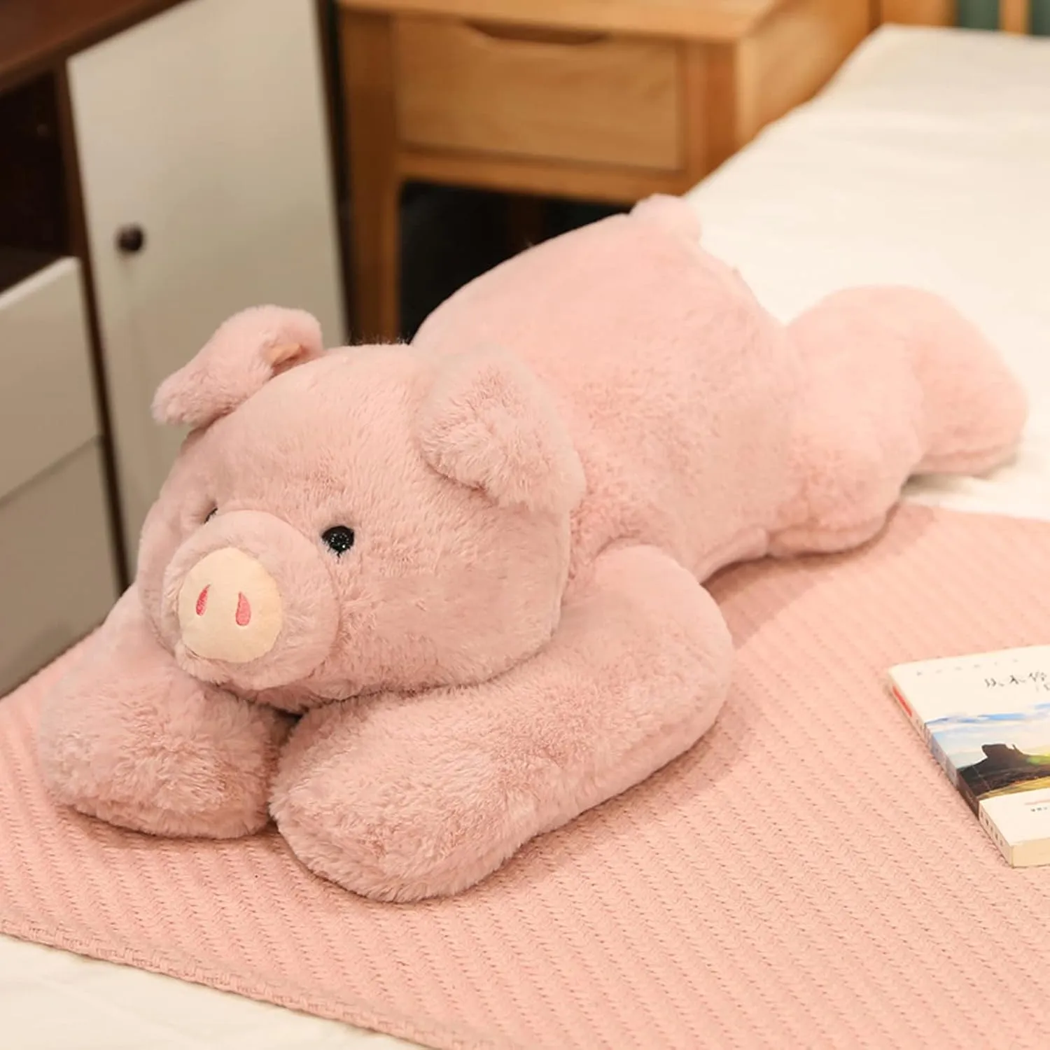 Weighted Stuffed Animals, Weighted Pig Stuffed Animal Toy Cute Pink Pig Plush Pillow Weighted Plush Animals Toy, 11.8"