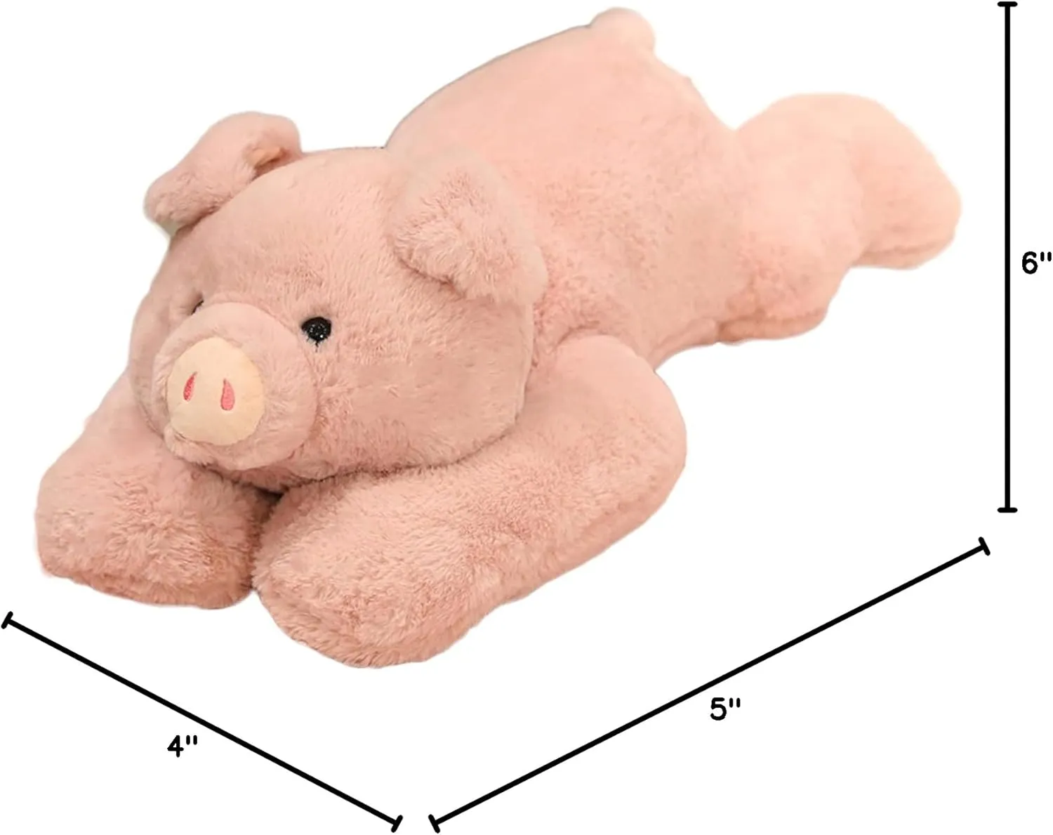 Weighted Stuffed Animals, Weighted Pig Stuffed Animal Toy Cute Pink Pig Plush Pillow Weighted Plush Animals Toy, 11.8"