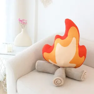 WeightedPlush Funny Campfire Plush Toys, Soft Simulation Bonfire Stuffed Plushies Doll Fake Fire Firewood Plush Pillow for Outdoor Camping Room Decor Kids Pleasantly Surprised Gifts