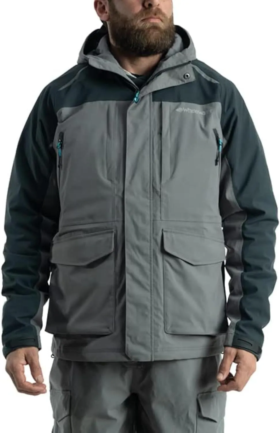 Whitewater Great Lakes Waterproof and Windproof Fishing Jacket with Ripstop Nylon