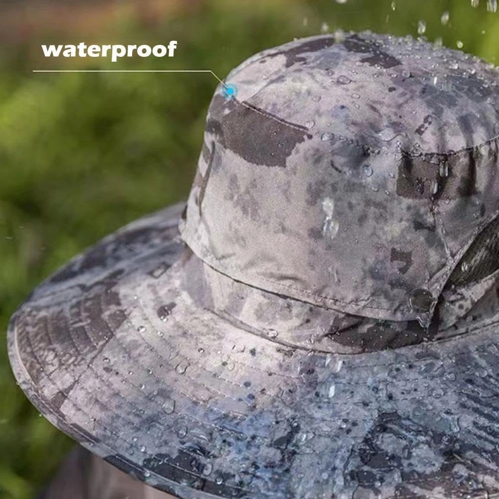 Wide Brim Solar Fan Outdoor Fishing Hat, 2024 New Solar&USB Charging Men Sun Hat With 2 Solar Fan UPF 50  Solar Fan Hat