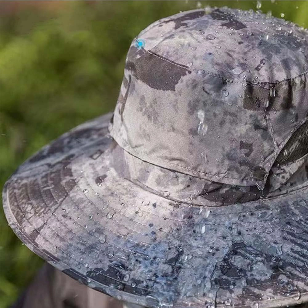 Wide Brim Solar Fan Outdoor Fishing Hat-Solar & USB Charging, Solar Fan Hat Hat with Fan Built in