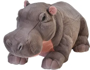 Wild Republic Jumbo Hippo Plush, Giant Stuffed Animal, Plush Toy, Gifts for Kids, 30 Inches