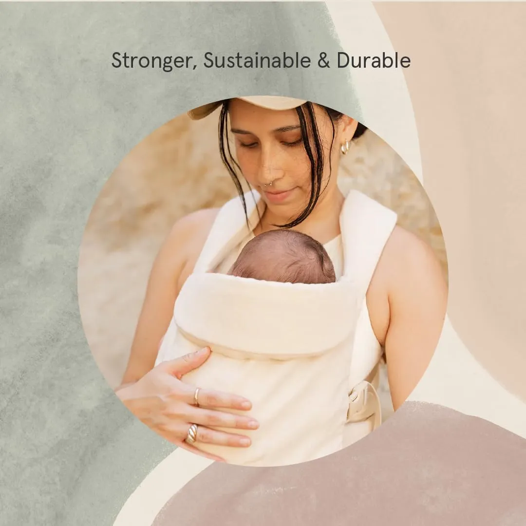 WildBird - Aerial Carrier - 7 to 45 lbs - for Moms, Dads & Caregivers - 100% Natural European Linen Fibers - Versatile & Adjustable - Large Size - Sparrow Fabric