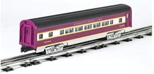 Williams by Bachmann Atlantic Coast Line Aluminum Luxury Liner Passenger 2 Car Add-On Train Set, 60'