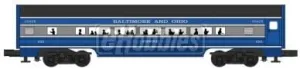 Williams by Bachmann Baltimore & Ohio Cincinnatian Aluminum Luxury Liner Passenger 2 Car Add-On Train Set, 60'