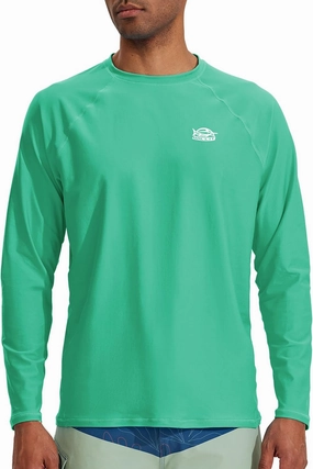 Willit Men's Rash Guard Swim Shirts SPF Water Shirt Long Sleeve UPF 50  Sun Protection Loose Fit Quick Dry