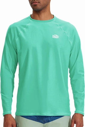 Willit Men's Rash Guard Swim Shirts SPF Water Shirt Long Sleeve UPF 50  Sun Protection Loose Fit Quick Dry