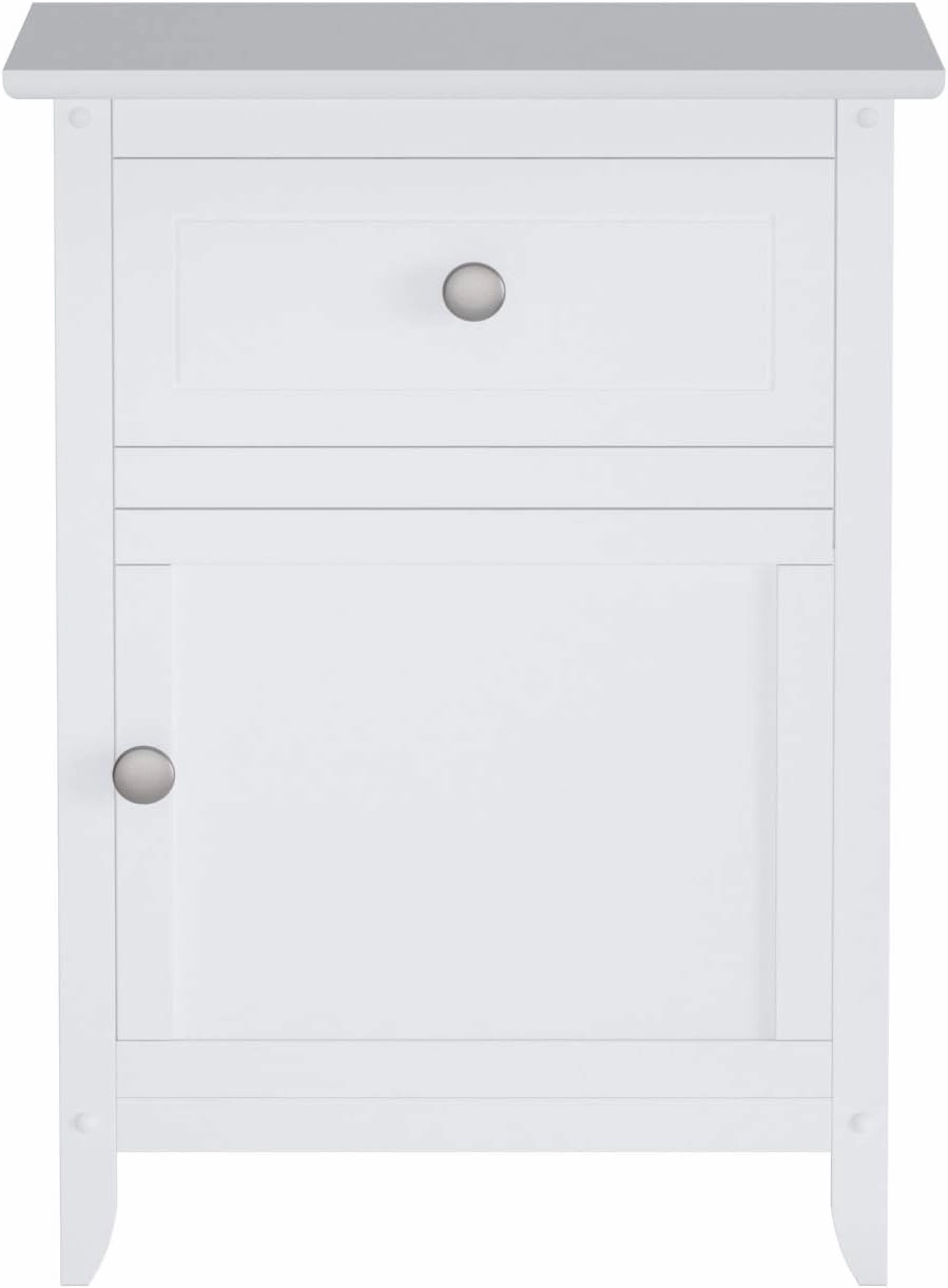 Winsome Eugene Accent Table, 18.90"W x 14.96"D x 25"H, White