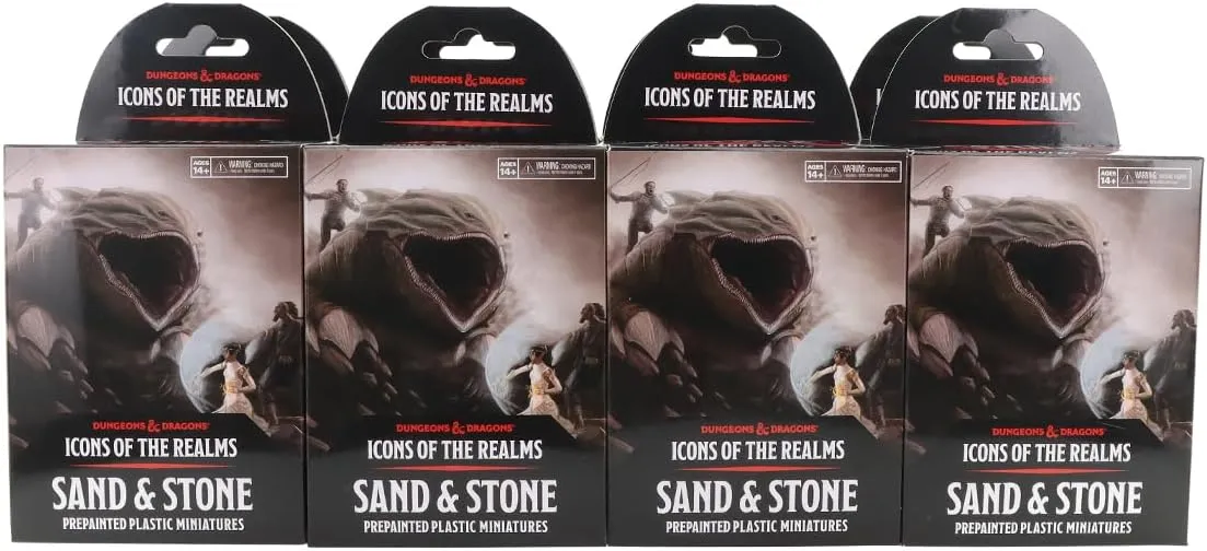 WizKids D&D Icons of The Realms: Sand & Stone - 8 ct. Booster Brick