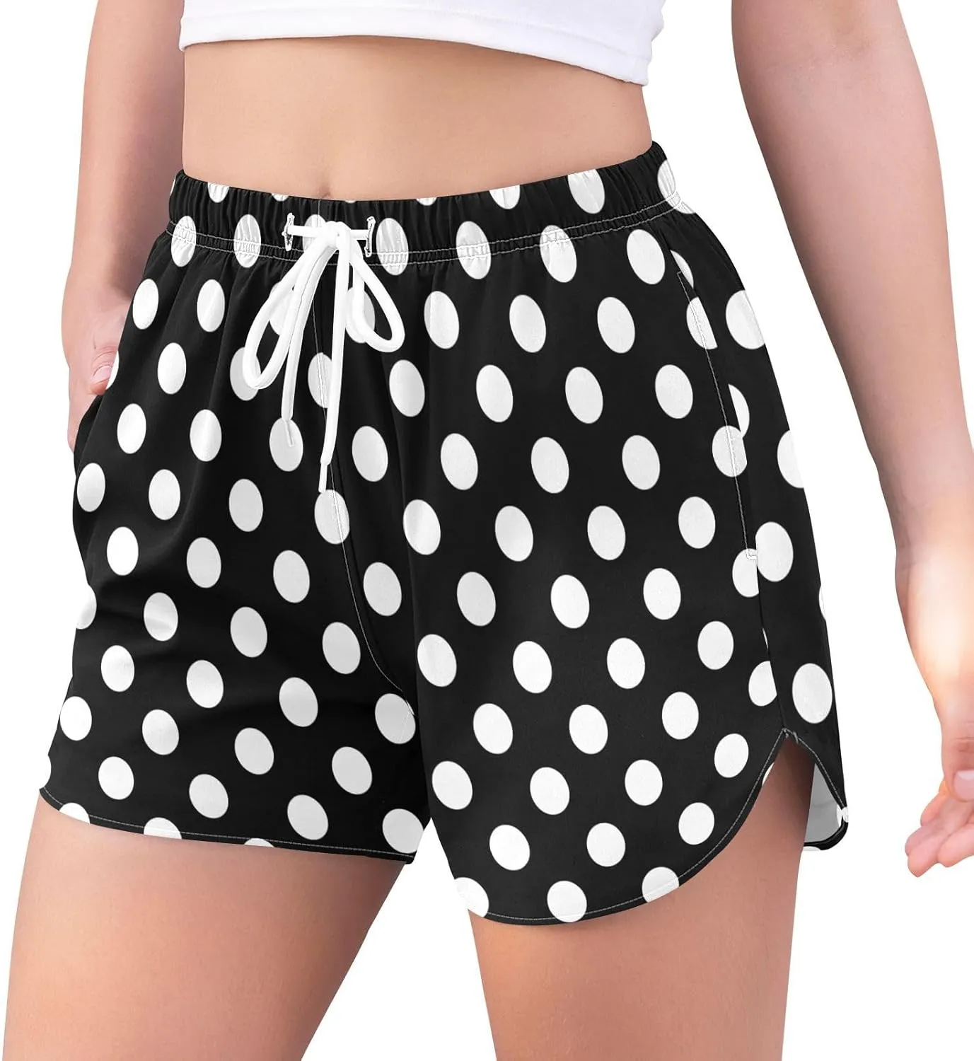Women Board Shorts Beach Swimwear Bottoms 3.7" Inseam S-XXL