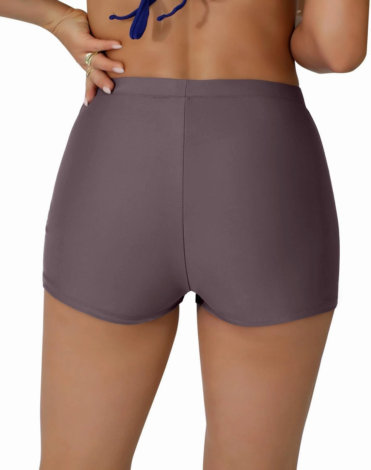 Women's Swim Shorts 1.3" High Waisted Quick Dry Bikini Swimsuit Bottoms Board Shorts Bathing Suit