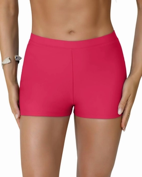 Women's Swim Shorts 1.3" High Waisted Quick Dry Bikini Swimsuit Bottoms Board Shorts Bathing Suit