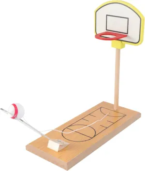 Wooden Basketball Game Mini Hoop Toy Boys and Girls Tabletop Basketball Interactive Family Game for Ages 3