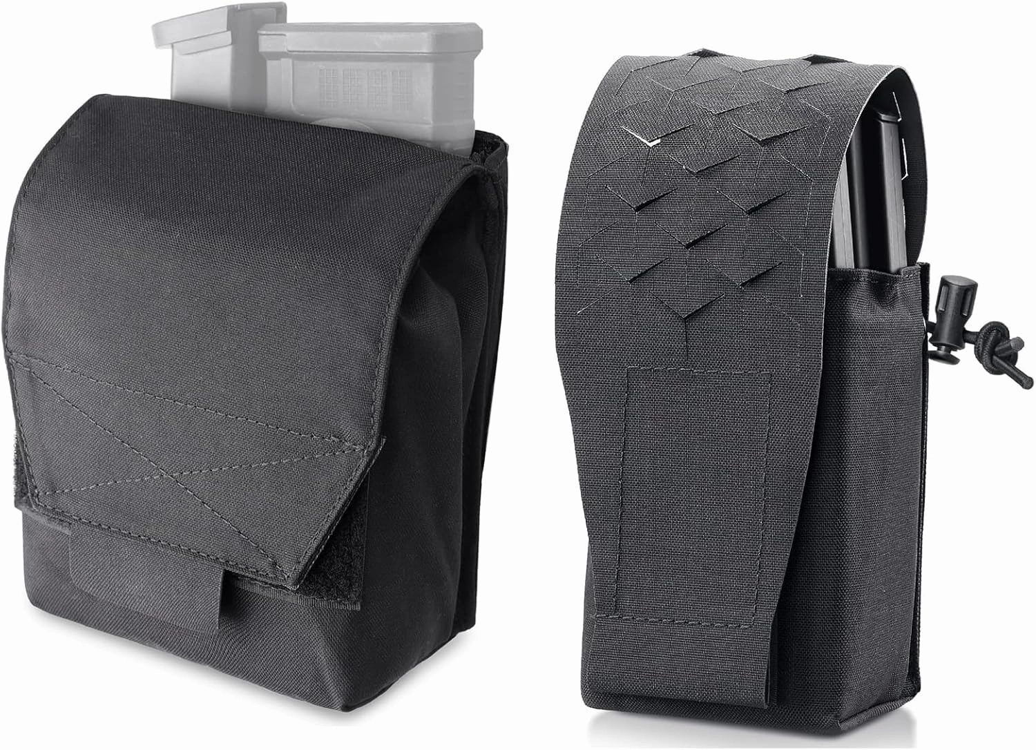 WYNEX Tactical Molle GP Pouch, MOLLE Double Mag Pouch, Utility EDC Pouch with Two Mag Insert, mall Tacical GP Mags Holder Compact Radio Pouches