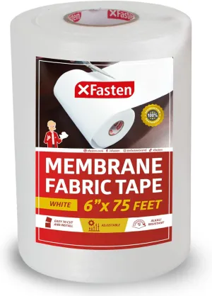 XFasten Waterproofing Membrane Sheet, 6” x 75 Ft Shower Waterproofing Membrane Tape for Underlayment Tile, EPDM Underlayment, Cement Board Tape