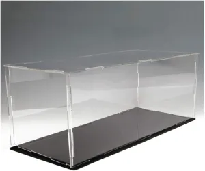 XINGLL Acrylic Display Case Showcase, Clear Dustproof Stackable Box, For Collectibles Figures Toys Car Baseball Crafts Storage Protection, Self-Assembly ( Color : Clear , Size : 52X25X30CM )