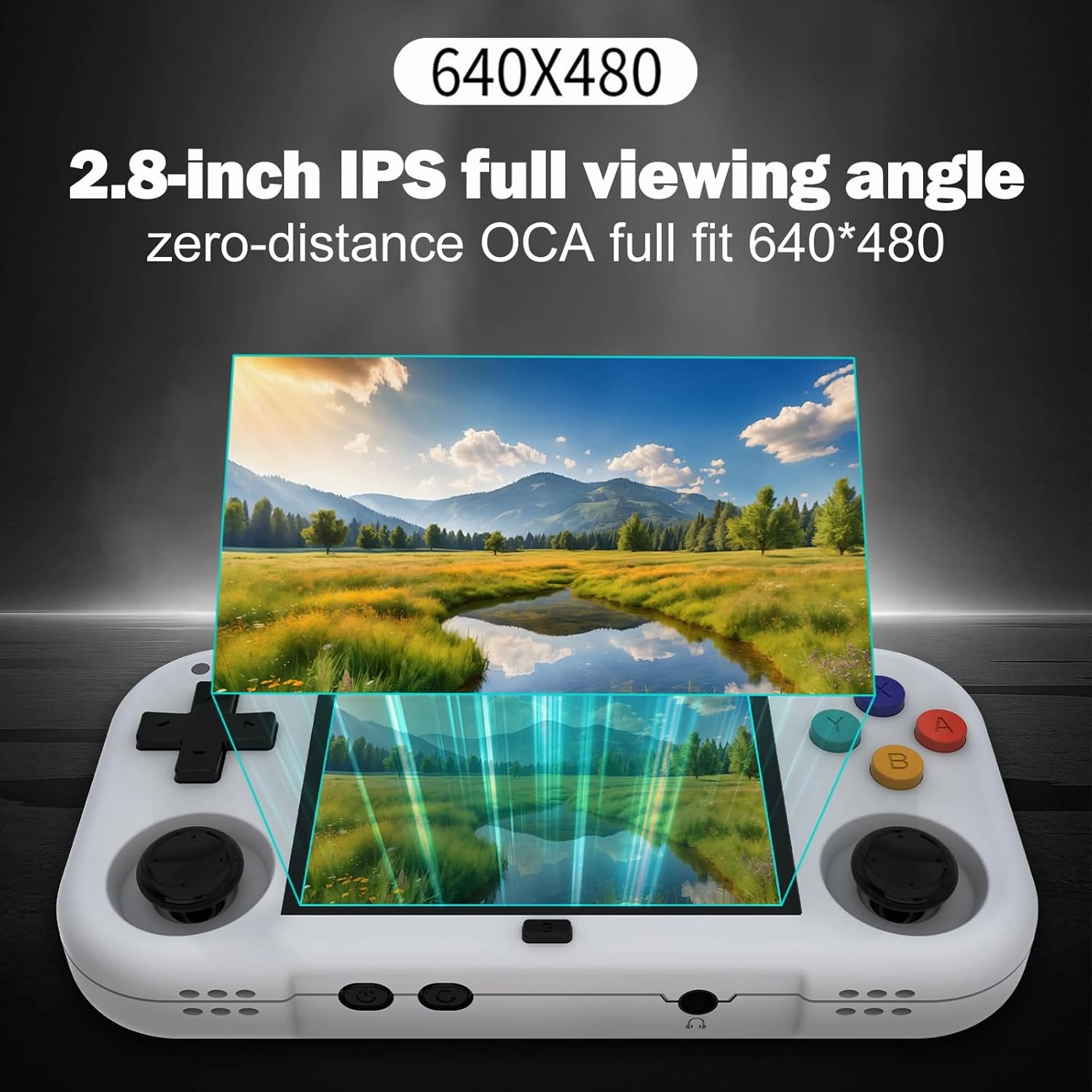 XU Mini M Retro Handheld Game Consoles, 2.8 inch IPS Screen, Built-in 128G TF Card, with 2600 mAh Battery Life 6 Hours with Case Gray