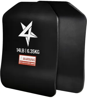 Yes4All Weight Vest Plate 5.75/8.75/14/ 19.75LB Pairs, Weighted plates for vest, Tactical Plate, Weight Plate with Curved Ergonomic Design for Running, Heavy Workout