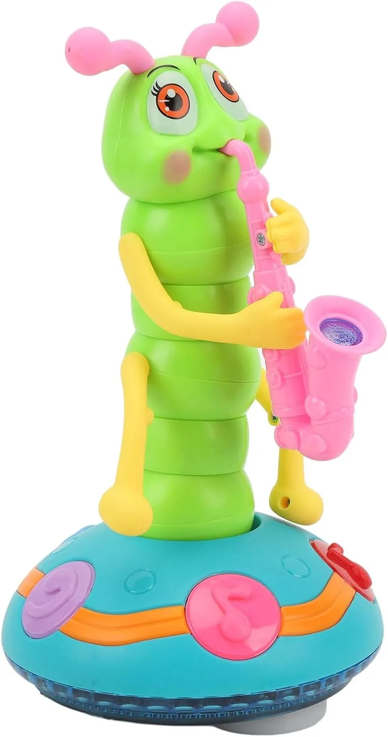 Yosoo Electric Singing Twisting Crawling Toy Musical Saxophone with Light for Children