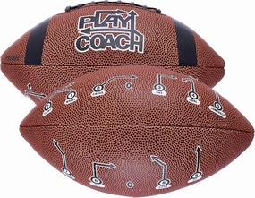 Youth Football in Junior & Peewee Sizes - 10 Basic Passing Routes for Kids 6 to 12 - Endorsed by Drew Brees, Leather Kids Beach Football