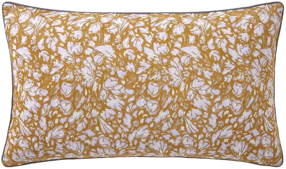 Yves Delorme Givre Decorative Pillow - Pillow Insert Included - Fashionably Enhance Your Room with French Luxury
