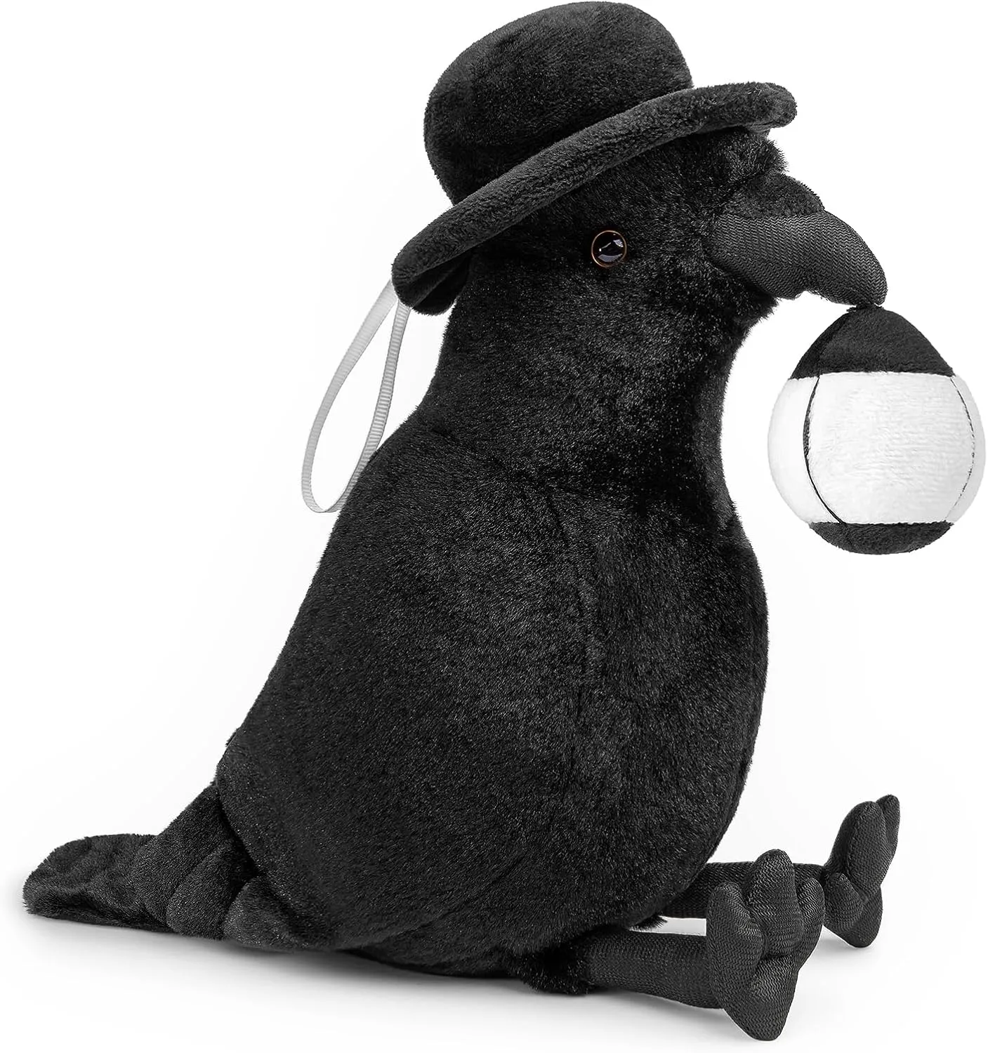 ZHONGXIN MADE Crow Plush Toy - Luminous Crow Stuffed Animals 10in, Cute Crow Bird Raven Animal Dolls, Gift Toys for Kids Birthday Gifts Glow in The Dark