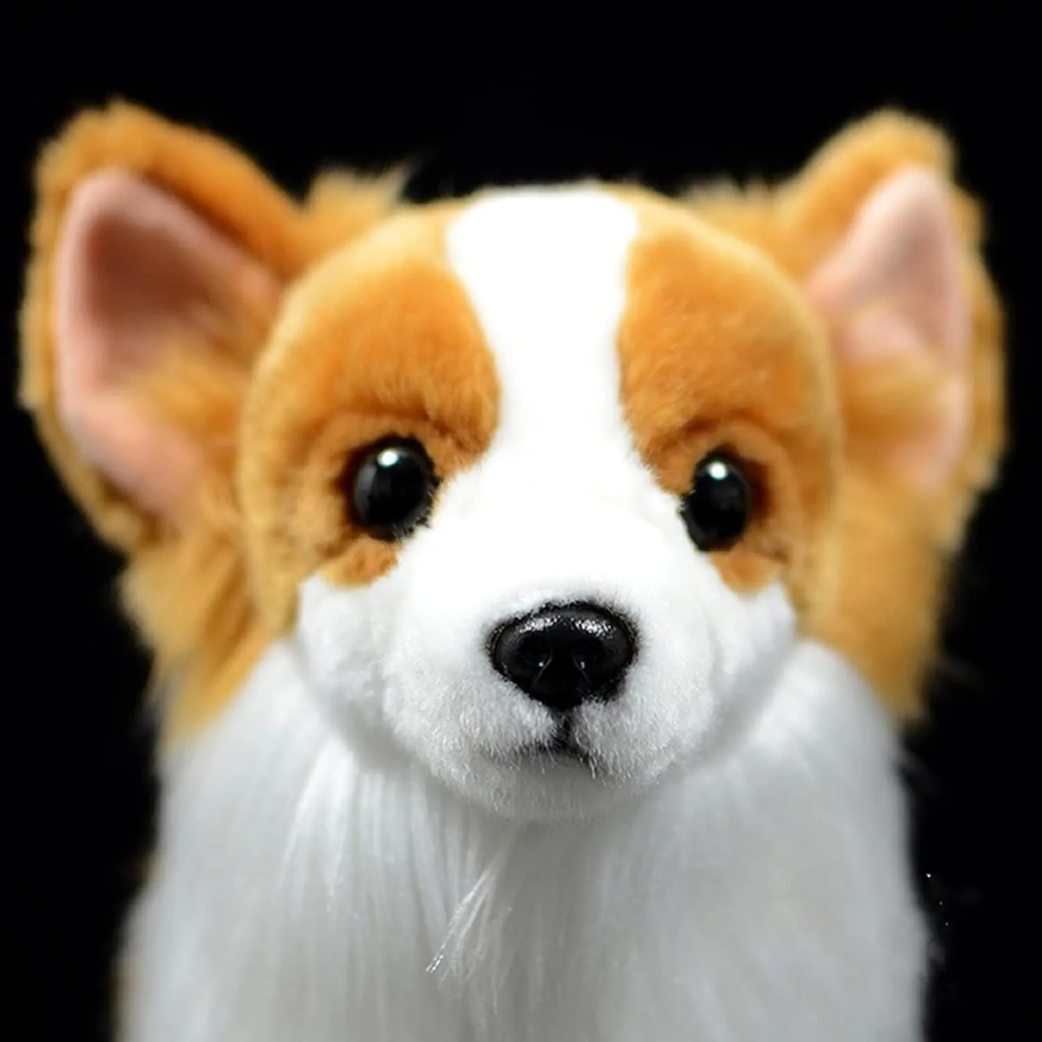 ZHONGXIN MADE Simulation Pomeranian Plush Toy - Realistic 12" Standing Pomeranian Pet Dog Stuffed Animal Cute Dog Puppy Model Toy, Unique Plush Gift Collection for Kids Birthday, Home Decor